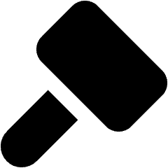 Hammer Icon from Core Solid Set