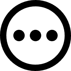 Horizontal Menu Circle Icon from Core Remix Set