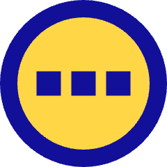 Horizontal Menu Circle Icon from Sharp Pop Set