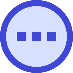 Horizontal Menu Circle Icon from Sharp Duo Set