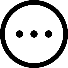 Horizontal Menu Circle Icon from Core Line Set
