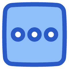 Horizontal Menu Square Icon from Plump Duo Set
