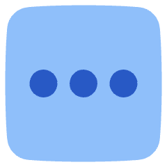 Horizontal Menu Square Icon from Plump Flat Set