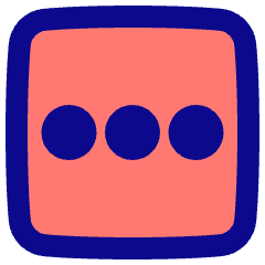 Horizontal Menu Square Icon from Plump Pop Set