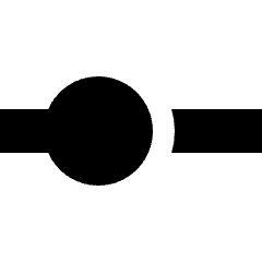 Horizontal Slider 1 Icon from Sharp Solid Set