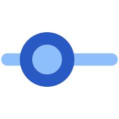 Horizontal Slider 1 Icon from Plump Flat Set