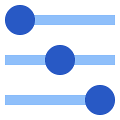 Horizontal Slider 2 Icon from Sharp Flat Set