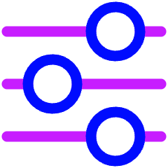 Horizontal Slider 2 Icon from Plump Neon Set