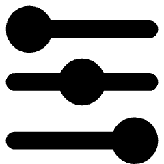 Horizontal Slider 2 Icon from Core Solid Set