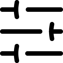 Horizontal Slider 3 Icon from Flex Line Set