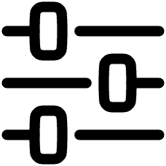 Horizontal Slider 3 Icon from Plump Line Set