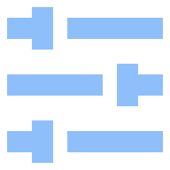 Horizontal Slider 3 Icon from Sharp Flat Set