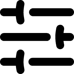 Horizontal Slider 3 Icon from Flex Solid Set