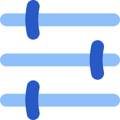 Horizontal Slider 3 Icon from Flex Flat Set