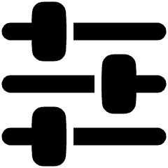 Horizontal Slider 3 Icon from Plump Solid Set