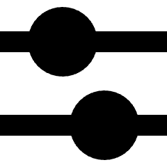 Horizontal Slider 4 Icon from Sharp Solid Set