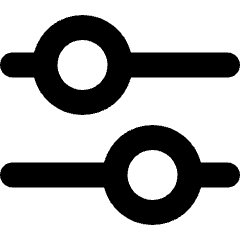 Horizontal Slider 4 Icon from Plump Solid Set