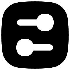 Horizontal Slider Square Icon from Flex Solid Set