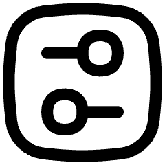 Horizontal Slider Square Icon from Flex Line Set