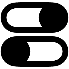 Horizontal Toggle Button Icon from Plump Remix Set