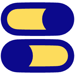 Horizontal Toggle Button Icon from Plump Pop Set