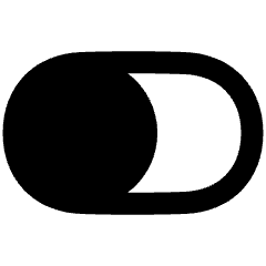 Horizontal Toggle Button Single Left Icon from Plump Remix Set