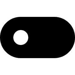 Horizontal Toggle Button Single Left Icon from Micro Solid Set