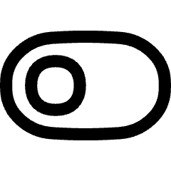 Horizontal Toggle Button Single Left Icon from Flex Line Set