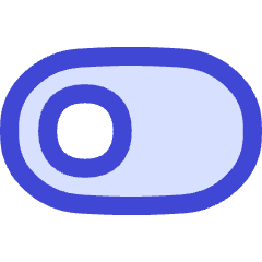 Horizontal Toggle Button Single Left Icon from Flex Duo Set