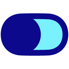 Horizontal Toggle Button Single Left Icon from Plump Pop Set