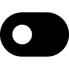 Horizontal Toggle Button Single Left Icon from Core Solid Set