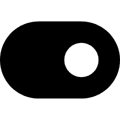 Horizontal Toggle Button Single Right Icon from Core Solid Set