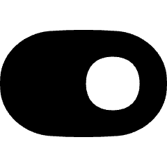Horizontal Toggle Button Single Right Icon from Flex Solid Set