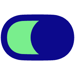 Horizontal Toggle Button Single Right Icon from Plump Pop Set