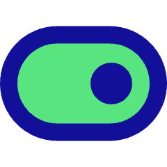 Horizontal Toggle Button Single Right Icon from Sharp Pop Set