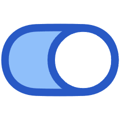 Horizontal Toggle Button Single Right Icon from Plump Duo Set