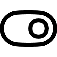 Horizontal Toggle Button Single Right Icon from Flex Line Set