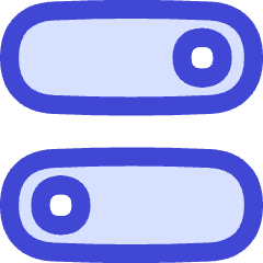 Horizontal Toggle Button Icon from Flex Duo Set