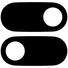 Horizontal Toggle Button Icon from Plump Solid Set