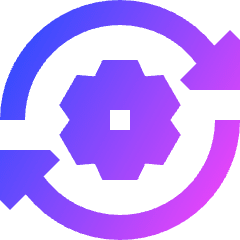 Maintenance Work In Progress Gear Icon from Sharp Gradient Set