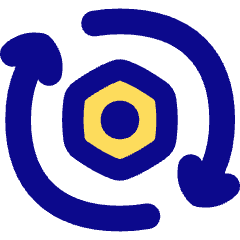 Maintenance Work In Progress Nut Icon from Flex Pop Set