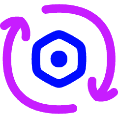 Maintenance Work In Progress Nut Icon from Flex Neon Set