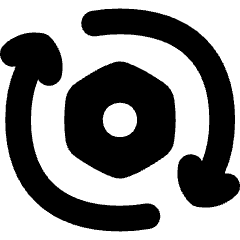 Maintenance Work In Progress Nut Icon from Flex Solid Set