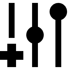 New Filter Slide Icon from Sharp Solid Set