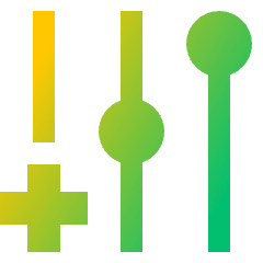 New Filter Slide Icon from Sharp Gradient Set