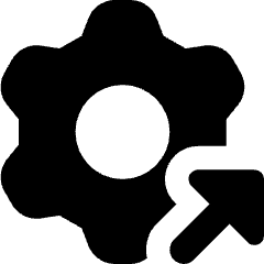 Open Settings Gear Icon from Core Solid Set