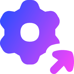 Open Settings Gear Icon from Flex Gradient Set