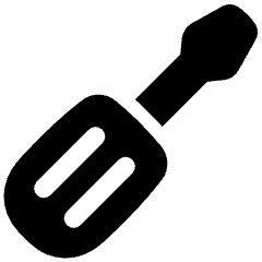 Screwdriver Icon from Plump Solid Set