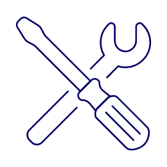 Screwdriver Wrench Illustration from UX Line Set