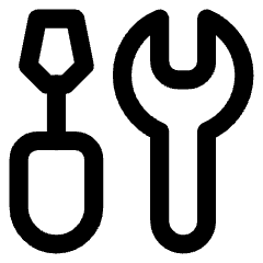 Screwdriver Wrench Icon from Core Line Set